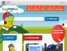 Tablet Screenshot of fragfinn.de